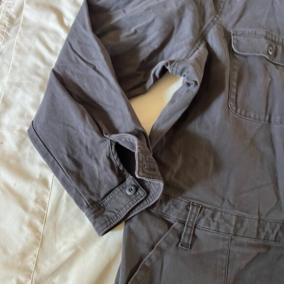 Old Navy Gray Long Sleeve Utility Jumpsuit Full Length Plus Size XXL - Picture 3 of 8
